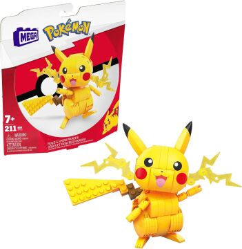 MEGA Pokémon Yap ve Oyna Figürler, Pikachu, 7 yaş ve üzeri, GMD31