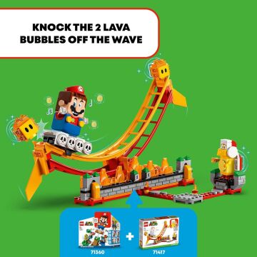 LEGO® Super Mario™ Lav Dalgası Ek Macera Seti 71416-7 Yaş ve Üzeri Çocuklar için Koleksiyonluk Yaratıcı Oyuncak Yapım Seti (218 Parça)