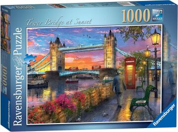 Ravensburger 150335 1000p Puz Tower Bridge, Çok Renkli