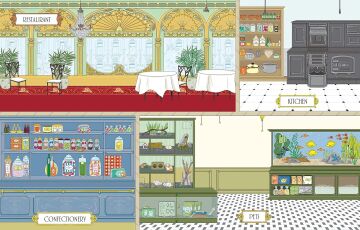 Doll's House Department Store Sticker Book