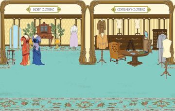 Doll's House Department Store Sticker Book