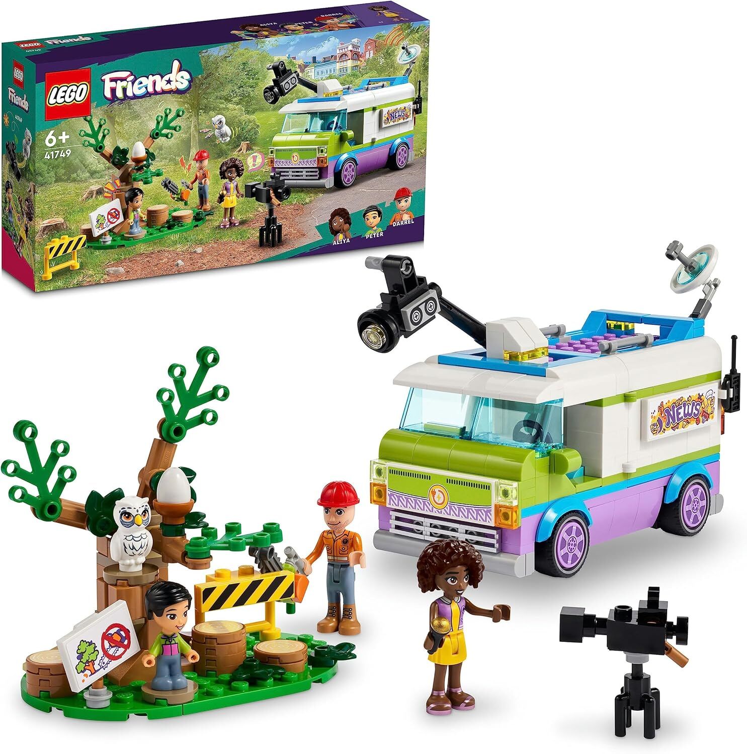 LEGO® Friends Canlı Yayın Aracı 41749 Oyuncak Yapım Seti (446 Parça)