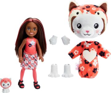 Barbie Chelsea Cutie Reveal Şirin Kostümler Serisi - Kedicik