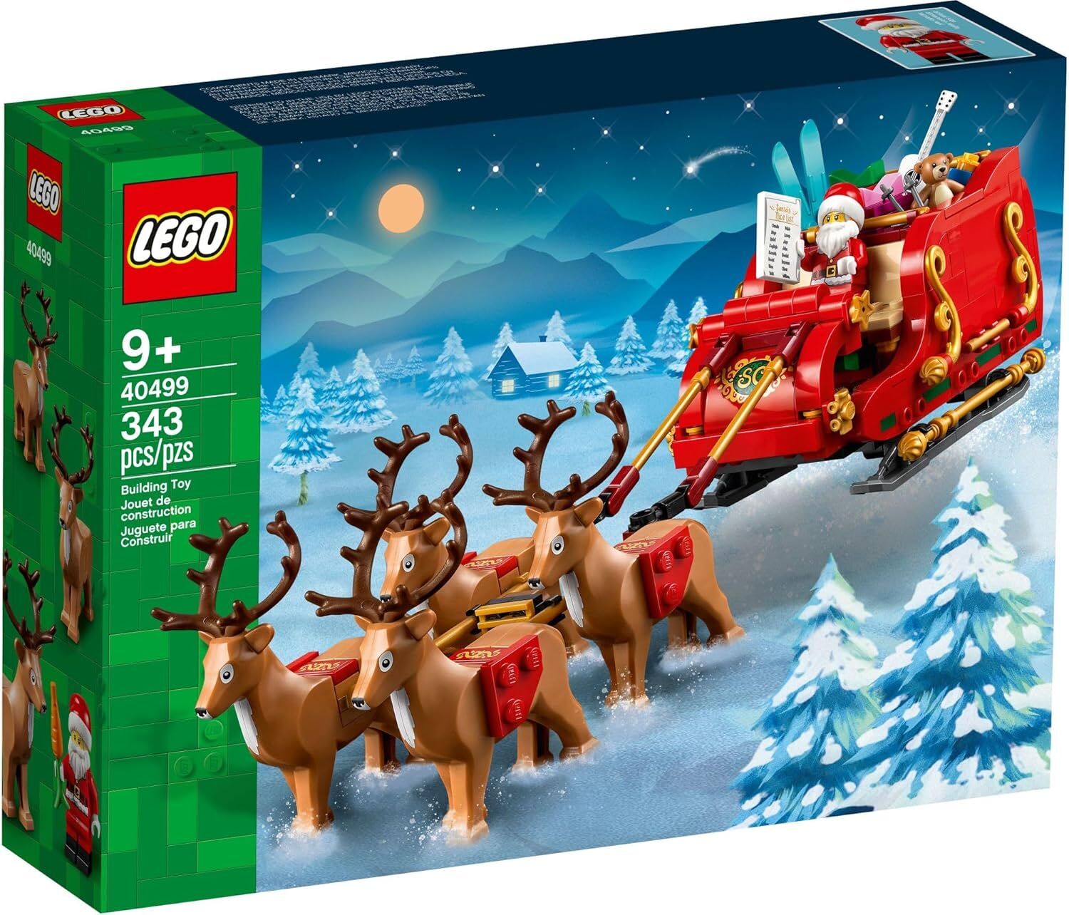 LEGO 40499 Iconic Noel Babanın Kızağı
