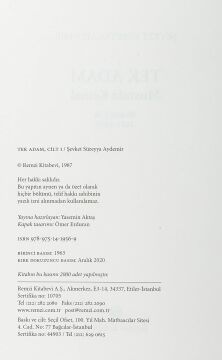 Tek Adam Cilt 1 (Büyük Boy): Mustafa Kemal 1881 - 1919