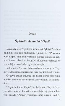 Peynirimi Kim Kaptı?: İşinizde ve Özel Yaşamınızda Değişime Uyum Sağlamanın Etkili Bir Yolu