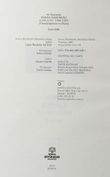 Konya Kadı Sicili 42