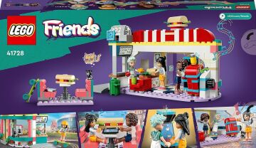 LEGO® Friends Heartlake Şehir Merkezi Restoranı 41728 6 Yaş ve Üzeri için Liann, Aliya ve Charli Mini Bebeklerini İçeren Oyuncak Yapım Seti (346 Parça)