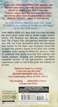 American Sniper: The Autobiography of the Most Lethal Sniper in U.S. Military History
