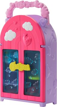 Barbie Chelsea oyuncak bebek ve dolap oyuncak seti, 15 parça giysi ve aksesuar dahil, katlanabilir set, hareket halindeyken oyun ve saklama için