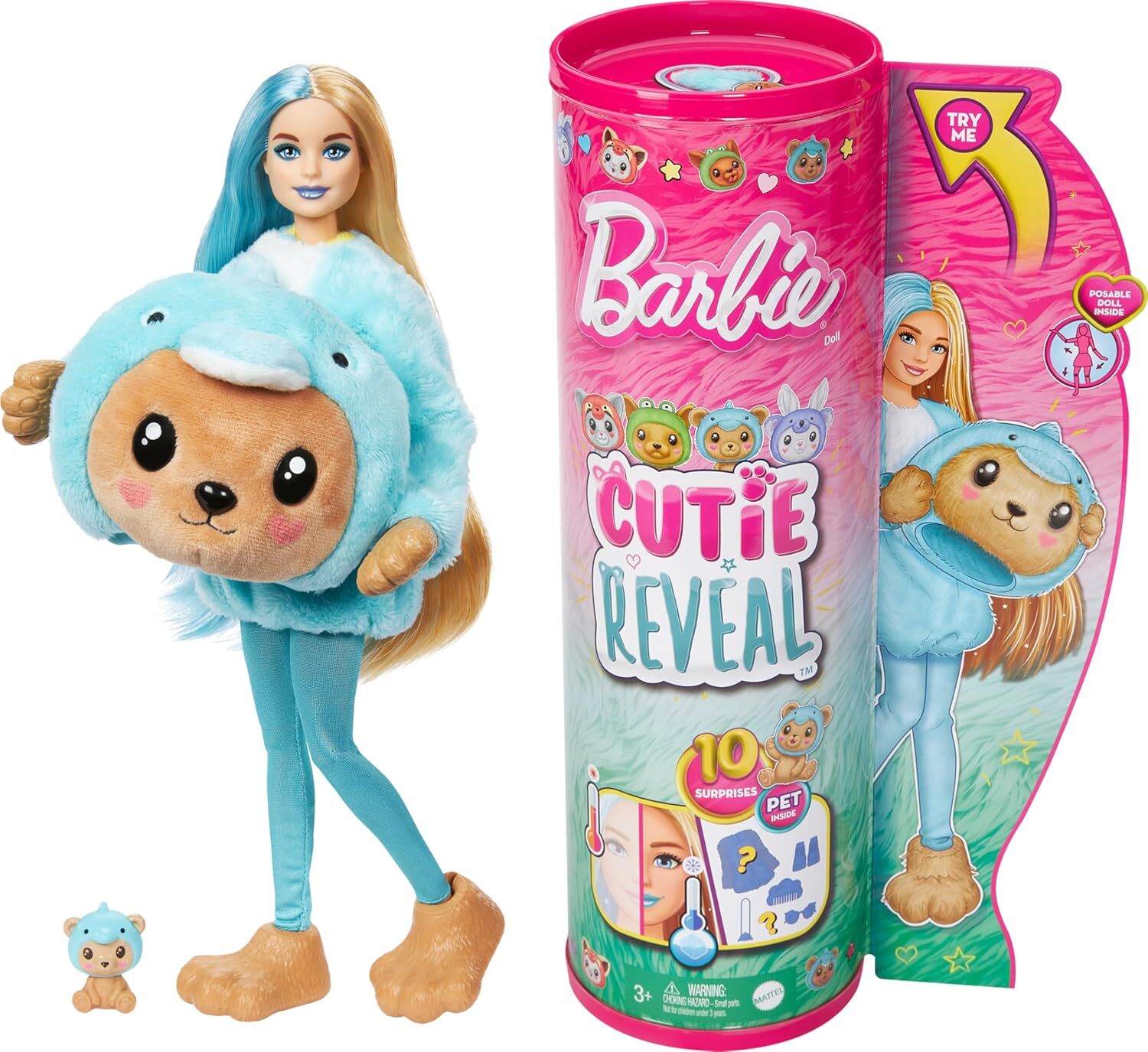 Barbie Cutie Reveal Şirin Kostümler Serisi, Yunus, Oyuncak