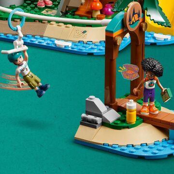 LEGO Friends Macera Kampı Ağaç Ev 42631-8 Yaş ve Üzeri Çocuklar için Leo, Aliya, Jamila ve Olly Minifigürü İçeren Yaratıcı Oyuncak Yapım Seti (1128 Parça)