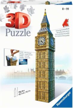 Ravensburger (125548) 3D Puzzle, Big Ben Saat Kulesi