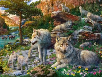 Ravensburger 165988 Kurtlar Yetişkin Puzzle, 1500 Parça