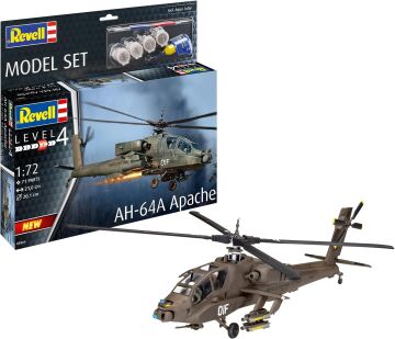 Revell, M.Set AH-64A Apache, Helikopter Oyuncak