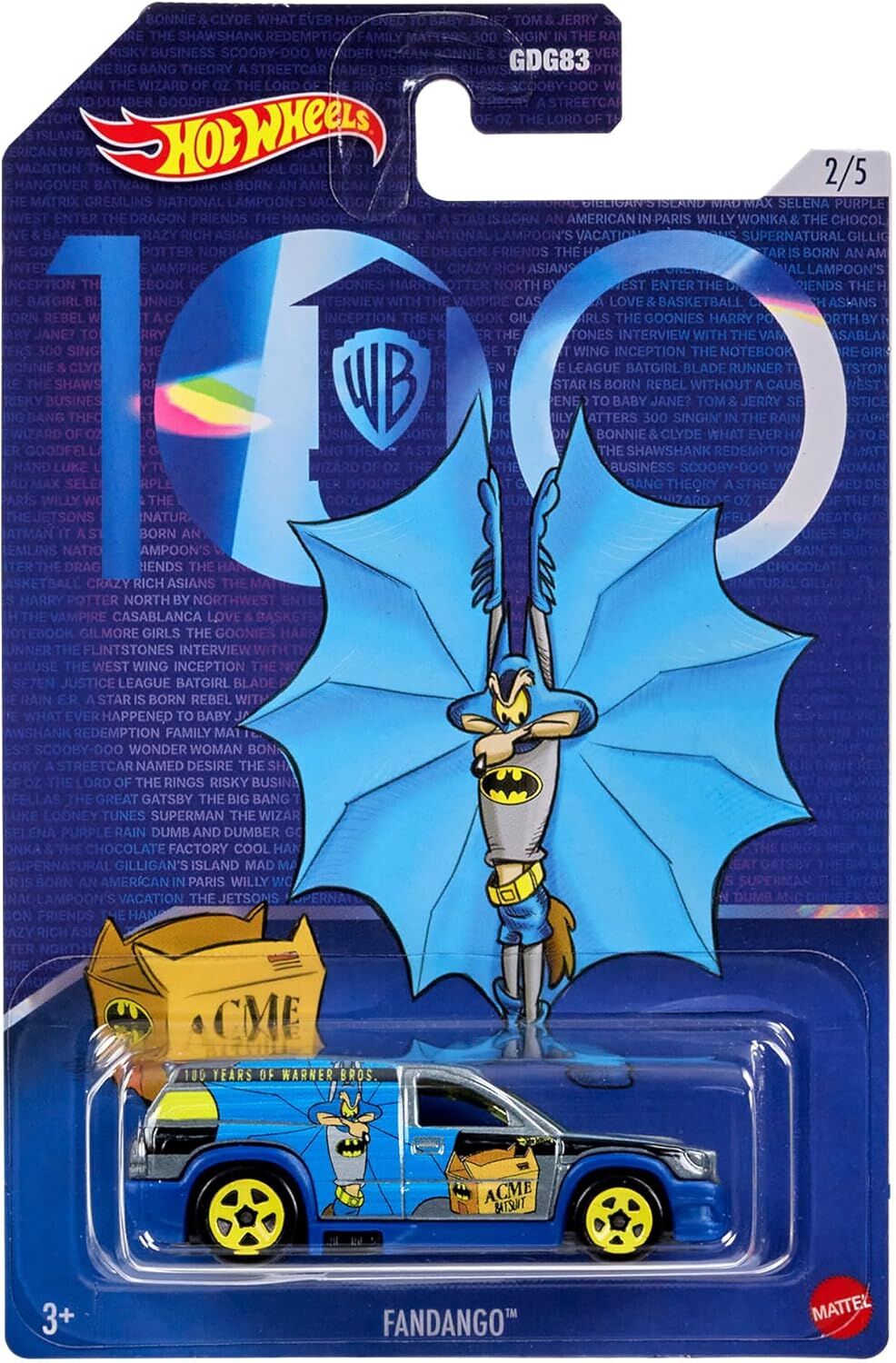 Hot Wheels Warnes Bros 100. Yıl Temalı Arabalar HMV73 - Fandango