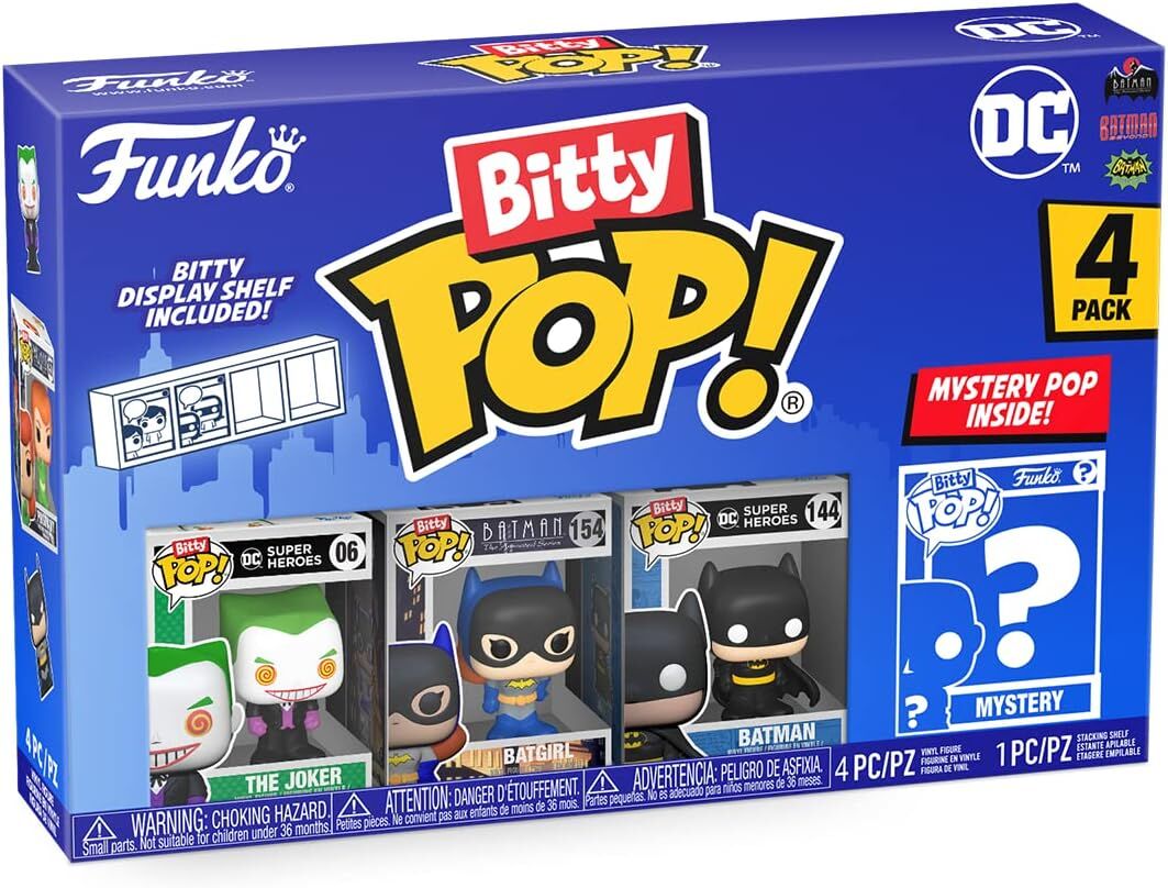 Funko Bitty Pop 4'lü Paket Dc - The Joker, Batgirl, Batman