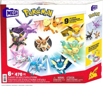 MEGA Pokémon Eevee Dönüşümleri, 6 yaş ve üzeri, GFV85