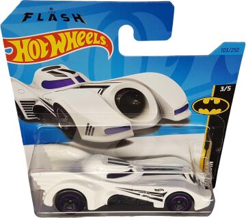 Hot Wheels - Batmobile - Batman: The Flash 3/5 - HKJ74 - Short Card - DC - Beyaz - Mattel 2023