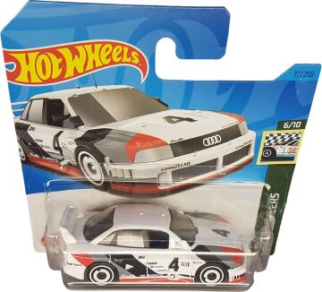 Hot Wheels - Audi ´90 Quattro - Retro Racers 6/10 - HKG35 - Short Card - Good Year - Beyaz - Mattel 2023