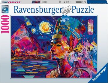 RAVENSBURGER 135674 16946 Nofretete Nil, 1000 Parça Yapboz Yetişkinler ve 12 Yaşından Büyük Çocuklar için, Siyah