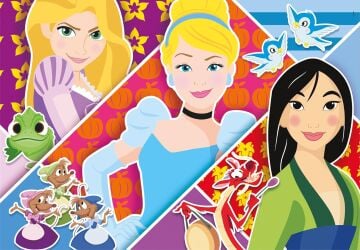 Clementoni - 2x20 Parça Puzzle - Princess