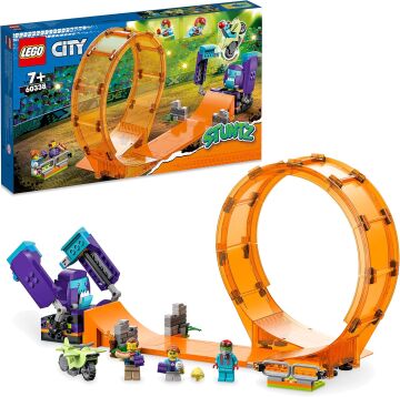 LEGO® City Şempanze Yumruğu Gösteri Çemberi 60338-7 Yaş ve Üzeri Çocuklar için Volanlı Gösteri Motosikleti Oyuncak Yapım Seti (226 Parça)