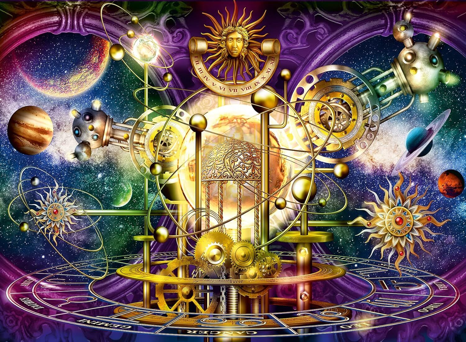 Ravensburger Puzzle 16981 - Gezegen Sistemi - 500 Parça Yapboz Yetişkinler ve 10 Yaşından Büyük Çocuklar için, Uzay Motifli Yapboz