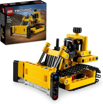 LEGO Technic Ağır İş Buldozeri 42163-7 Yaş ve Üzeri Çocuklar için İnşaat Aracı İçerek Koleksiyonluk Yaratıcı Oyuncak Model Yapım Seti (195 Parça)
