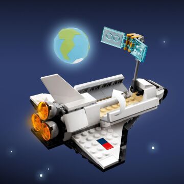 LEGO Creator Uzay Mekiği 31134-6 Yaş ve Üzeri Çocuklar İçin Astronot ve Uzay Gemisi Modelleri İçeren Yaratıcı Oyuncak Yapım Seti (144 Parça)