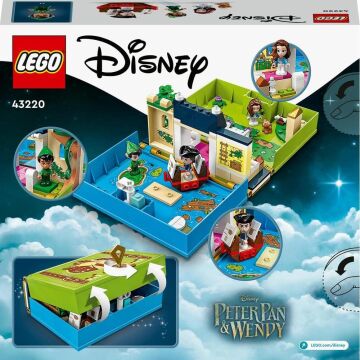 LEGO │ Disney Peter Pan ve Wendy'nin Hikaye Kitabı Macerası 43220 - 5 Yaş ve Üzeri Çocuklar İçin Yaratıcı Oyuncak Yapım Seti (111 Parça)