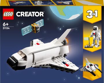 LEGO Creator Uzay Mekiği 31134-6 Yaş ve Üzeri Çocuklar İçin Astronot ve Uzay Gemisi Modelleri İçeren Yaratıcı Oyuncak Yapım Seti (144 Parça)