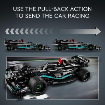 LEGO® Technic Mercedes-AMG F1 W14 E Performance Pull-Back 42165-7 Yaş ve Üzeri Çocuklar için Koleksiyonluk Yaratıcı Yarış Arabası Model Yapım Seti (240 Parça)
