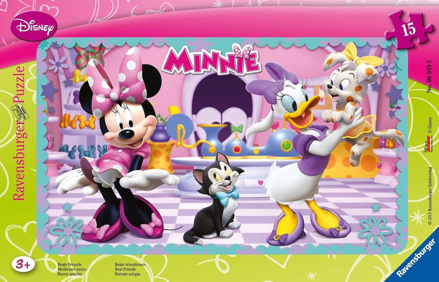 Ravensburger 60498 Puz Wd Minnie Mouse, 15 Parça
