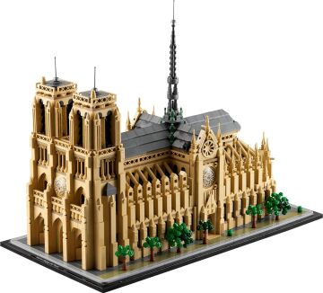 LEGO Architecture Mimari Simgeler Koleksiyonu: Notre Dame Katedrali 21061, Seyahat, Mimari ve Tarih Meraklısı Yetişkinler İçin Koleksiyonluk ve Sergilenebilir Model Yapım Seti (4383 Parça)