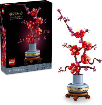 LEGO Icons Erik Çiçeği 10369 - Yetişkinler için Bakım Gerektirmeyen Dekoratif Bitki Yapım Seti (327 Parça)