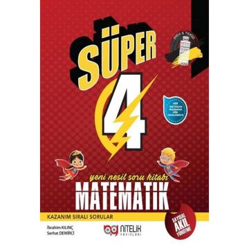 4. Sınıf Süper Matematik Yeni Nesil Soru Kitabı