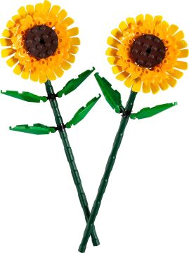 LEGO Iconic Ayçiçeği 40524 - Dekoratif, Koleksiyonluk ve Sergilenebilir Çiçek Modeli Yapım Seti (191 Parça)