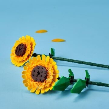 LEGO Iconic Ayçiçeği 40524 - Dekoratif, Koleksiyonluk ve Sergilenebilir Çiçek Modeli Yapım Seti (191 Parça)