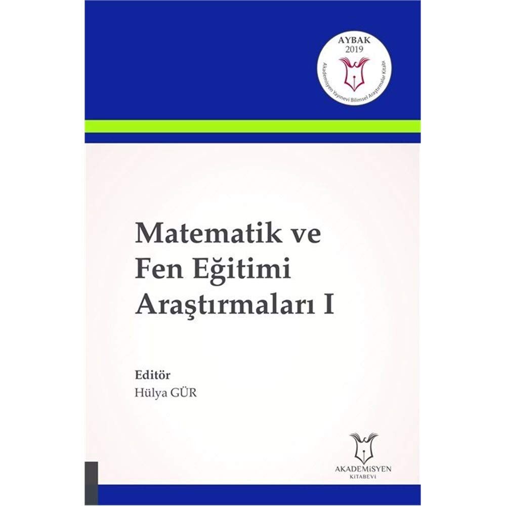 Matematik ve Fen Eğitimi Araştırmaları 1