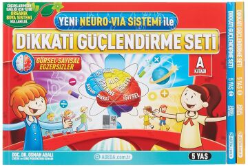 Yeni Neuro Via Sistemi İle Dikkati Güçlendirme Seti 5 Yaş (3 Kitap Karton Kutu)