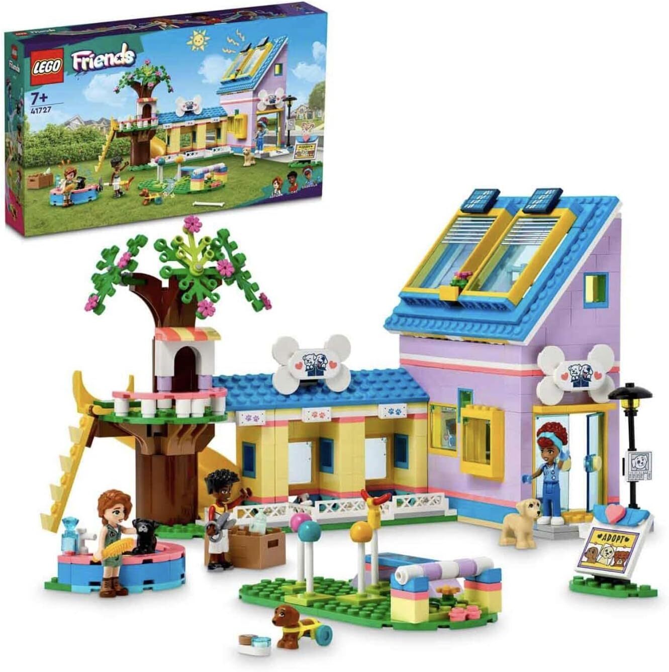 LEGO® Friends Köpek Kurtarma Merkezi 41727-7 Yaş ve Üzeri Çocuklar için 3 Mini Bebek ve 3 Köpek Karakteri İçeren Yaratıcı Oyuncak Yapım Seti (617 Parça)