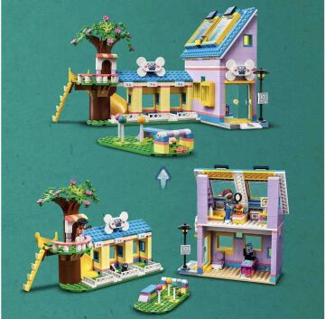 LEGO® Friends Köpek Kurtarma Merkezi 41727-7 Yaş ve Üzeri Çocuklar için 3 Mini Bebek ve 3 Köpek Karakteri İçeren Yaratıcı Oyuncak Yapım Seti (617 Parça)
