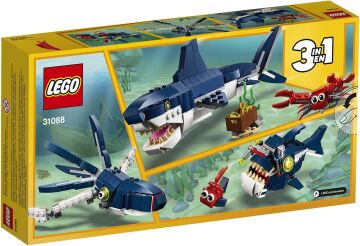 LEGO Creator 3’ü 1 arada Derin Deniz Yaratıkları 31088-7 Yaş ve Üzeri Deniz Seven Çocuklar İçin Yaratıcı Yapım Seti (230 Parça)