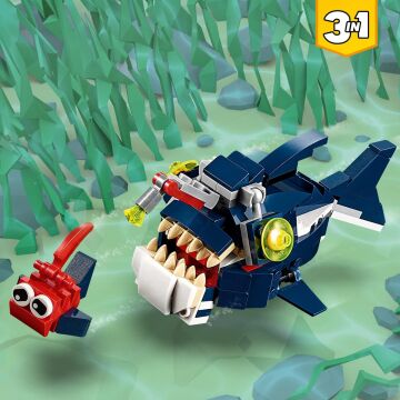 LEGO Creator 3’ü 1 arada Derin Deniz Yaratıkları 31088-7 Yaş ve Üzeri Deniz Seven Çocuklar İçin Yaratıcı Yapım Seti (230 Parça)