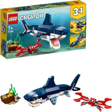 LEGO Creator 3’ü 1 arada Derin Deniz Yaratıkları 31088-7 Yaş ve Üzeri Deniz Seven Çocuklar İçin Yaratıcı Yapım Seti (230 Parça)