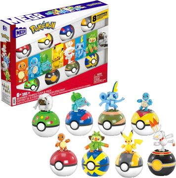 Mega Pokémon Beginner Trainer Team 8-Pack, Oyuncak