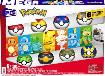 Mega Pokémon Beginner Trainer Team 8-Pack, Oyuncak