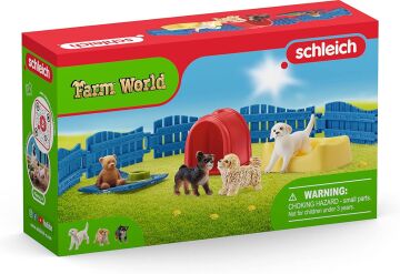 Schleich 42480 Yavru Köpek Kulübesi Oyuncak Figürü, Çok Renkli