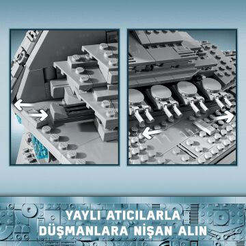 LEGO Star Wars İmparatorluk Yıldız Destroyeri 75394 – 10 Yaş ve Üzeri Çocuklar için Yıldız Gemisi Modeli İçeren Oyuncak Yapım Seti (1555 Parça)